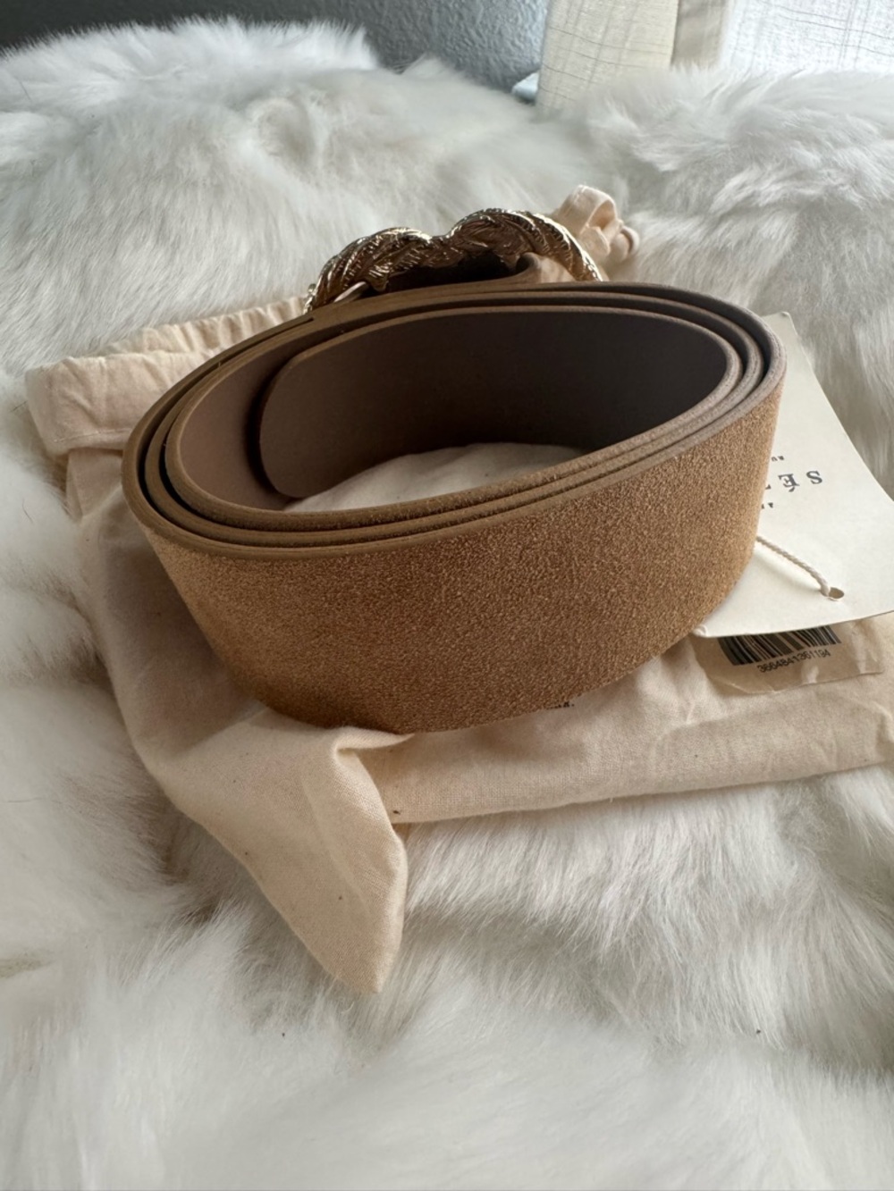 Sezane Artemis Belt in Beige - Picture 2 of 6